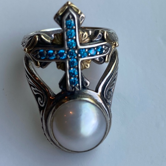 GORGEOUS KONSTANTINO GOLD &SILVER RING - Picture 3 of 7